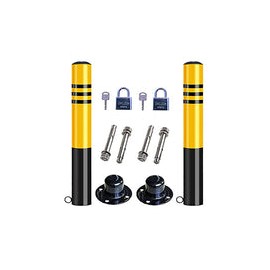 Bolardos de estacionamiento con cerradura, Barrera de estacionamiento Ahorro de espacio, Postes de letrero de metal Poste de tr