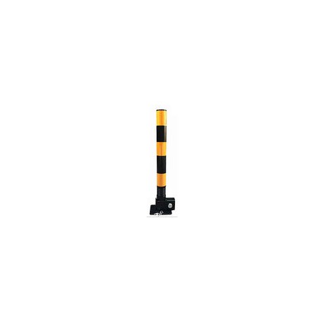 Bolardos para Entrada de Auto, bolardo de Barrera de Seguridad de 23.6"con Cinta Reflectante, Poste de estacionamiento de bolar