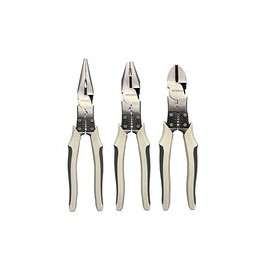 BOOSDEN Juego de Alicates de 3 Piezas, Pinzas de Combinados, Pinzas de Corte Diagonal, Pinzas de Punta de Aguja, Juego de Pinza
