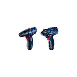 Bosch 06019G80G4 Combo Taladros/Atornilladores + Llave de impacto Inalámbricos GSR 120-LI + GDR 120-LI + 23 Accesorios