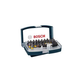 Bosch 2607017359 Juego de puntas para destornillador con Clip de cinturón 32 piezas