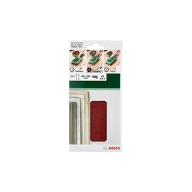 Bosch 2609256A82 Home and Garden - Juego de 10 hojas de lija para lijadoras orbitales (93 x 185 cm, 80 unidades)