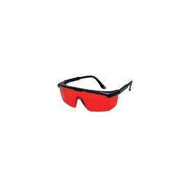 Bosch 57-GLASSES - Gafas para mejorar la vista láser con templo ajustable, lente roja, marco negro