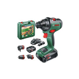 Bosch Akkuschrauber AdvancedDrill Juego de 18 (2 Akkus, sistema de 18 voltios, 3 Aufsätze, im Koffer)