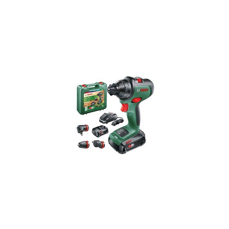 Bosch Akkuschrauber AdvancedDrill Juego de 18 (2 Akkus, sistema de 18 voltios, 3 Aufsätze, im Koffer)