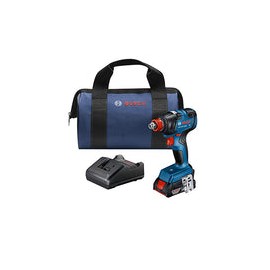 Bosch GDX18V-1800B12 18V EC sin escobillas 1/4 pulgadas y 1/2 pulgadas. Kit de destornillador de impacto dos en uno con batería