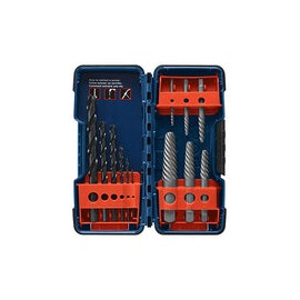 BOSCH BSPE6D Juego de 12 piezas de extractor de tornillos de flauta en espiral de acero