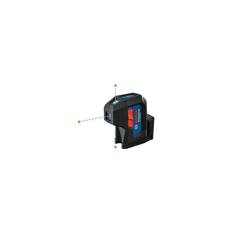 Bosch GPL100-30G - Láser autonivelante verde de 3 puntos con tecnología VisiMax y soporte multiusos integrado de 360°