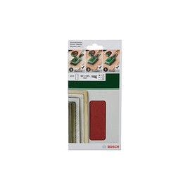 Bosch Home and Garden 2609256A86 - Juego de 10 hojas de lija para lijadoras orbitales (93 x 185, 4 x 60, 4 x 120, 2 x 180 mm)