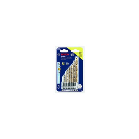 Bosch TI9IM 9 Pc. Impact Tough Titanium Drill Bit Set,
