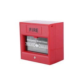 Botón de alarma de incendio en la salida de emergencia de la puerta, interruptor de alarma de rotura de vidrio de seguridad de 