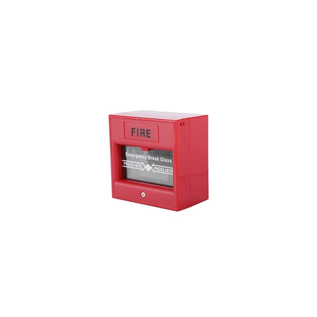 Botón de alarma de incendio en la salida de emergencia de la puerta, interruptor de alarma de rotura de vidrio de seguridad de 