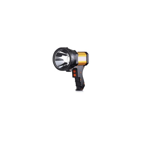 BUYSIGHT Foco recargable, foco de luz de mano, linterna grande de 10000 lúmenes, foco de mano, linterna ligera y súper brillant