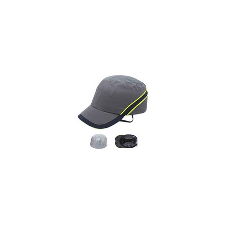 BWBZ Casco Gorra De Béisbol De Seguridad 5,5 CM ala Corta 360 ° Ventilación Total Material ABS Ajuste De Hebilla De Tres Engran
