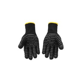 BYyushop Guantes a prueba de golpes, antivibración, resistente a los golpes, protección de seguridad, mecánico, color negro