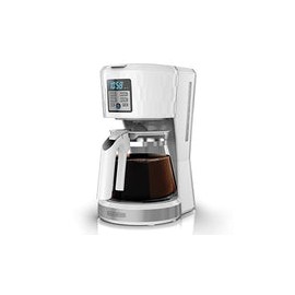 Cafetera Black + Decker HoneyComb Programable con Filtro Permanente y Sistema de Goteo en Vortice, 12 Tazas, CM1251W-LA