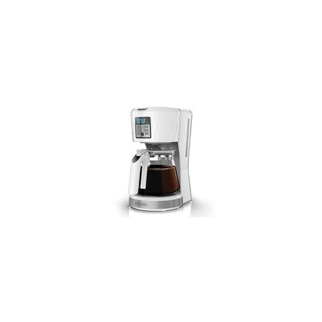 Cafetera Black + Decker HoneyComb Programable con Filtro Permanente y Sistema de Goteo en Vortice, 12 Tazas, CM1251W-LA