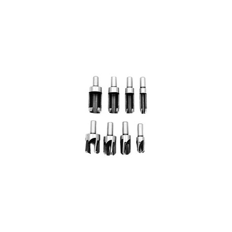Broca SacaBocados Carpintero De Madera Concavo Sacabocado 8 Pzs Carpintería Cortador Taquete Taladro