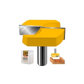 Brocas de enrutador de superficie de alerón CNC, SIMILKY 1/2 pulgada vástago 2-1/4 pulgadas (diámetro) Brocas para fresadora de