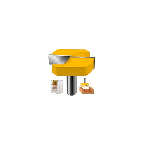 Brocas de enrutador de superficie de alerón CNC, SIMILKY 1/2 pulgada vástago 2-1/4 pulgadas (diámetro) Brocas para fresadora de