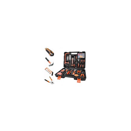Caja de herramientas 100 en 1, MOLORATE Caja de herramientas portátil, Kit de herramientas de mano universal para el hogar con 