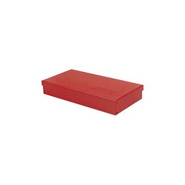 Caja de herramientas de metal, 9 – 2/3 pulgadas de largo x 5 pulgadas de ancho x 1 – 4/7 pulgadas de alto, calibre de 24 hojas