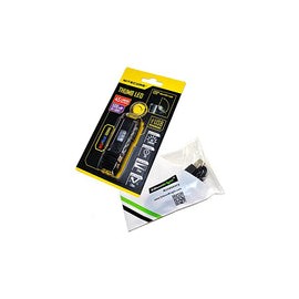 Bundle: Nitecore THUMB LEO 45 lúmenes LED/UV USB recargable luz de trabajo de cabeza de inclinación (blanco/rojo) y EdisonBrigh