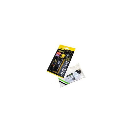 Bundle: Nitecore THUMB LEO 45 lúmenes LED/UV USB recargable luz de trabajo de cabeza de inclinación (blanco/rojo) y EdisonBrigh