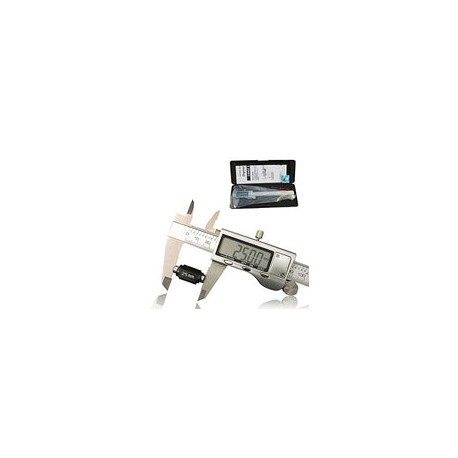 Calibrador Vernier Digital, Electrónico Herramienta de Medición de Acero Inoxidable 150 mm/6 Inch Métrica para Interior Profund