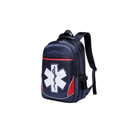 Camoredy First Aid Bag - Mochila médica vacía de emergencia roja para primeros auxilios, bolsa de trauma impermeable con múltip