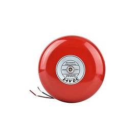 Campana de alarma de incendio Campana de alarma de incendio de seguridad Roja 24V 90dB Campana de alarma eléctrica Campana de a