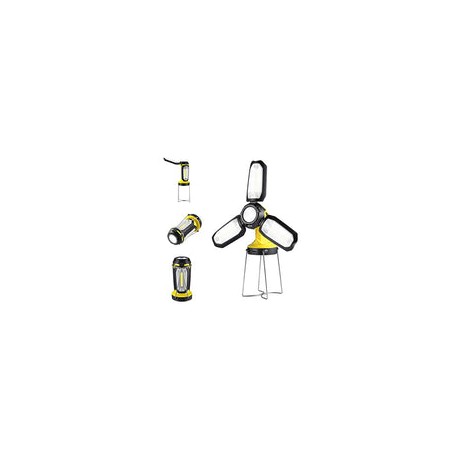 Camping Linterna LED Multifuncional, (2022 Nuevo modelo) Lámpara de trabajo recargable 2200 mAh Banco de Potencia, Plegable, Sú