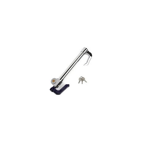 Candado de freno universal Wisamic para volante con longitud ajustable, doble protección, de acero inoxidable, extensible, para