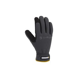 Carhartt Guante de trabajo flexible de elastano para hombre con palma repelente al agua, gris, 2X-Large (Pack of 1)