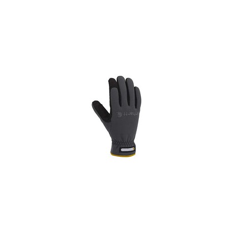 Carhartt Guante de trabajo flexible de elastano para hombre con palma repelente al agua, gris, 2X-Large (Pack of 1)