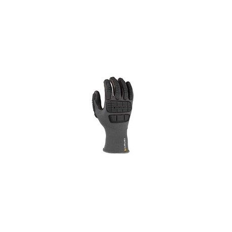 Carhartt Guante híbrido Impact para hombre, gris, Large
