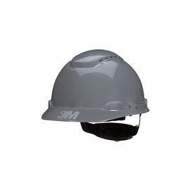 Casco de seguridad 3M SecureFit H-708SFV-UV, gris, estilo tapa ventilada con sensor Uvicator, suspensión de trinquete de difusi