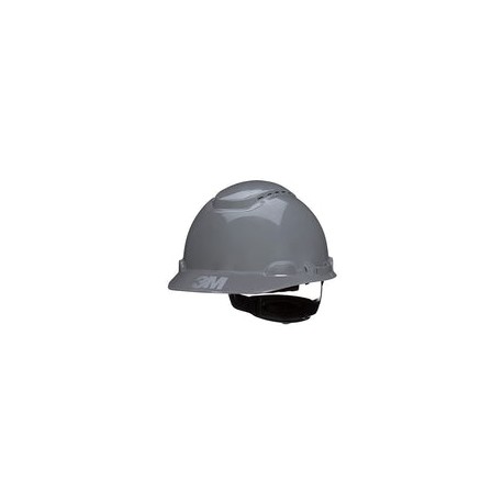 Casco de seguridad 3M SecureFit H-708SFV-UV, gris, estilo tapa ventilada con sensor Uvicator, suspensión de trinquete de difusi