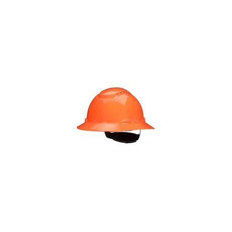 Casco de seguridad 3M SecureFit H-806SFV-UV, naranja, estilo de ala completa ventilada con sensor Uvicator, suspensión de trinq