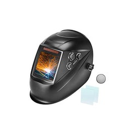 Casco de soldadura de oscurecimiento automático de 3.94 x 3.82 pulgadas, capucha de soldadura de visión súper grande, sensor de