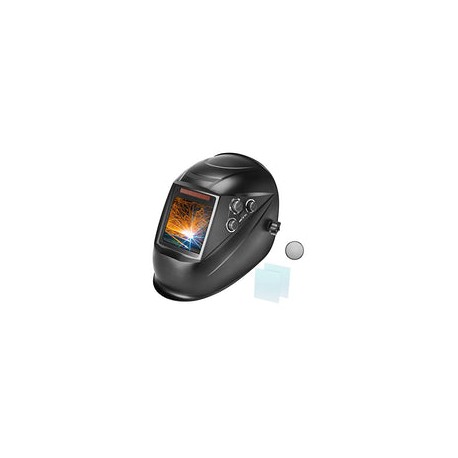 Casco de soldadura de oscurecimiento automático de 3.94 x 3.82 pulgadas, capucha de soldadura de visión súper grande, sensor de