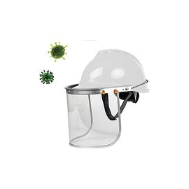 Casco de seguridad de visera, protección de visera resistente a fluidos contra salpicaduras y salpicaduras, para laboratorio, h