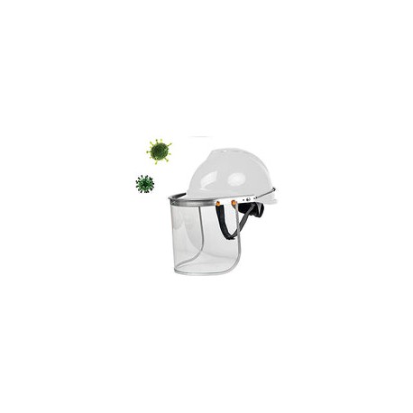 Casco de seguridad de visera, protección de visera resistente a fluidos contra salpicaduras y salpicaduras, para laboratorio, h