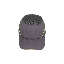 Casco de seguridad, Transpirable Absorción de impactos Casco duro de PU Anticolisión Gorra de seguridad gris liviana Cómoda con