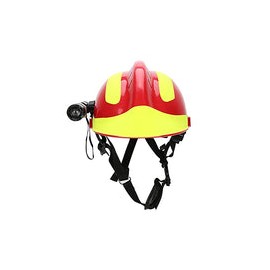 Casco duro, casco de seguridad de rescate profesional, protección contra incendios antiimpacto, casco duro con faro y gafas (ro