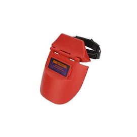 Casco de soldador, aislamiento térmico de máscara de soldadura fotoeléctrica para trabajos de soldadura(naranja)