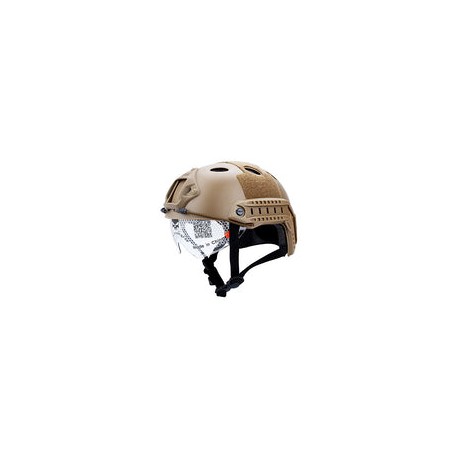 Casco táctico, ZJchao Militar ejército táctica Series Airsoft Paintball caza CQB, equipo de escalada combate rápida casco base 