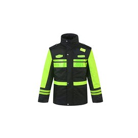 Chaqueta Bomber De Invierno Reflectante De Alta Visibilidad, Hola Vis Viz Top Workwear, Abrigo Para Hombres Bolsillo Con Cremal