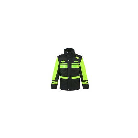 Chaqueta Bomber De Invierno Reflectante De Alta Visibilidad, Hola Vis Viz Top Workwear, Abrigo Para Hombres Bolsillo Con Cremal