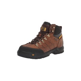 Caterpillar - Botas industriales de Acero Impermeable para Hombre, Marrón, 12 M US
